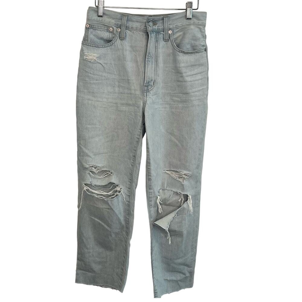 Madewell Jeans The Perfect Vintage Straight Distressed Danby Light Wash Size 26